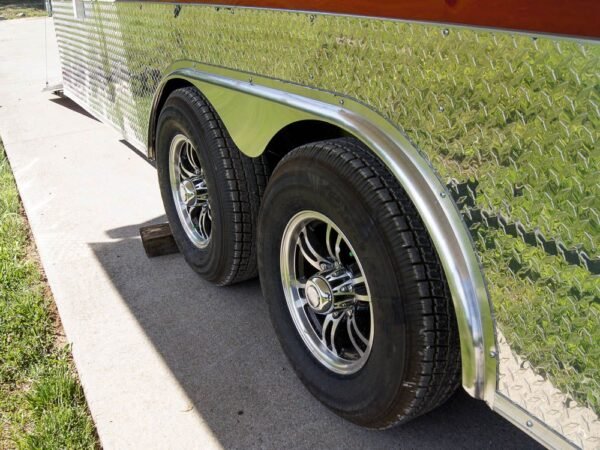 Custom Red 8.5x24 Enclosed Trailer (2) 5200lb Axles ATP Floor Storage - Image 5