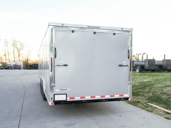 8.5 x 32 Silver Flat Nose Enclosed Trailer with (3) 7K Axles - Image 6