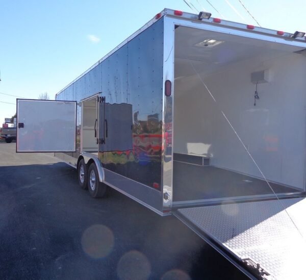 Enclosed Trailer 8.5'x26' Black - Cargo Car ATV Hauler Storage - Image 10