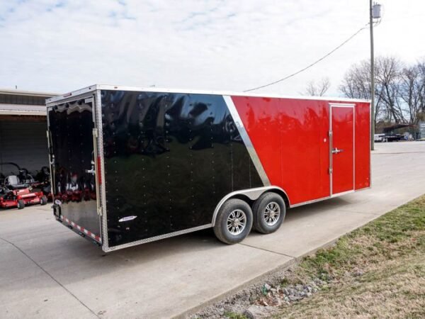 Enclosed Trailer 8.5'x22' Red & Black - Car Hauler Storage - Image 6