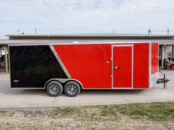 Enclosed Trailer 8.5'x22' Red & Black - Car Hauler Storage - Image 7