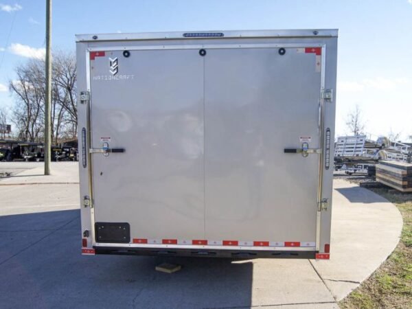 8.5x20 Silver V-Nose Slant Top Enclosed Trailer (2) 5200lb Axles - Image 6