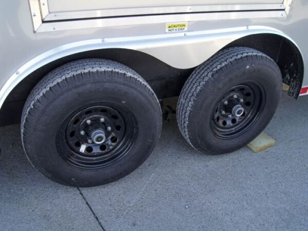 8.5x20 Silver V-Nose Slant Top Enclosed Trailer (2) 5200lb Axles - Image 11