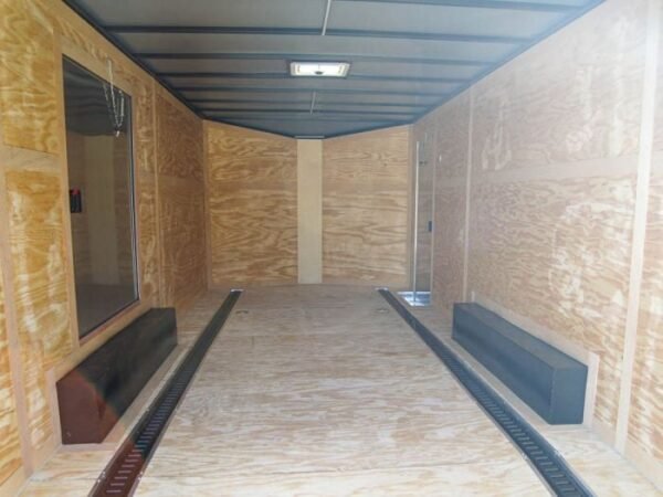 8.5x20 Silver V-Nose Slant Top Enclosed Trailer (2) 5200lb Axles - Image 24