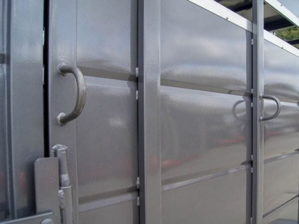 14ft Charcoal Horse Livestock Cattle Trailer (2) 3,500lb Axles with Dressing Room - Image 12