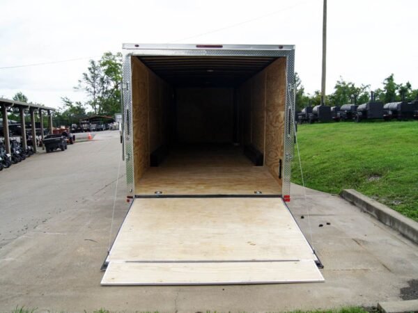 8.5x32 Flat Nose Black Enclosed Trailer (3) 7K Axles - Image 2