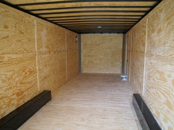 8.5x32 Flat Nose Black Enclosed Trailer (3) 7K Axles - Image 4