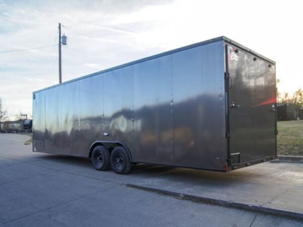 8.5x28 V-Nose Enclosed Trailer Black Out Package (2) 5,200lb Axles - Image 4