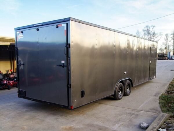 8.5x28 V-Nose Enclosed Trailer Black Out Package (2) 5,200lb Axles - Image 6