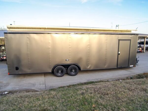 8.5x28 V-Nose Enclosed Trailer Black Out Package (2) 5,200lb Axles - Image 7