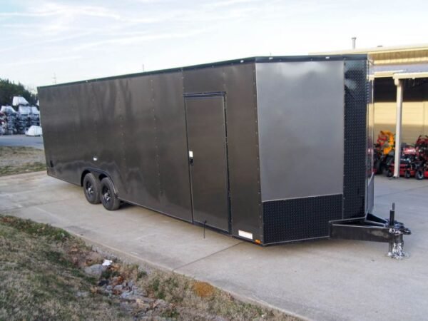 8.5x28 V-Nose Enclosed Trailer Black Out Package (2) 5,200lb Axles - Image 8