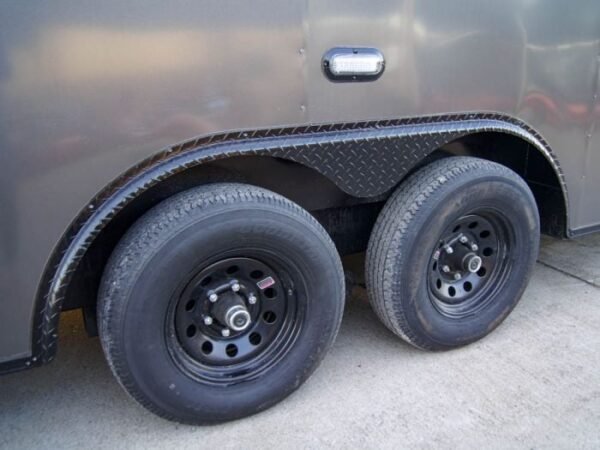 8.5x28 V-Nose Enclosed Trailer Black Out Package (2) 5,200lb Axles - Image 10