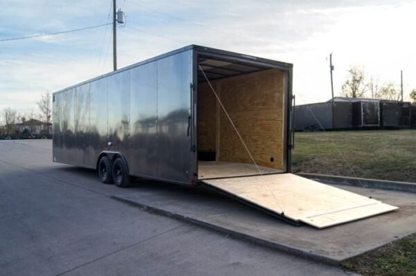 8.5x28 V-Nose Enclosed Trailer Black Out Package (2) 5,200lb Axles - Image 14