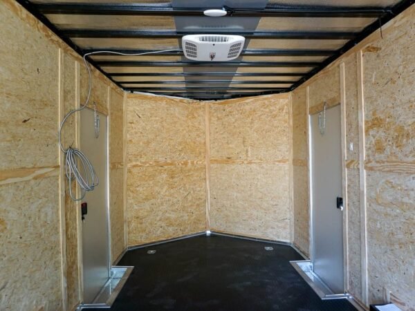 8.5x18 Custom Two-Tone Enclosed Trailer with Rubber Floor Storage - Image 4