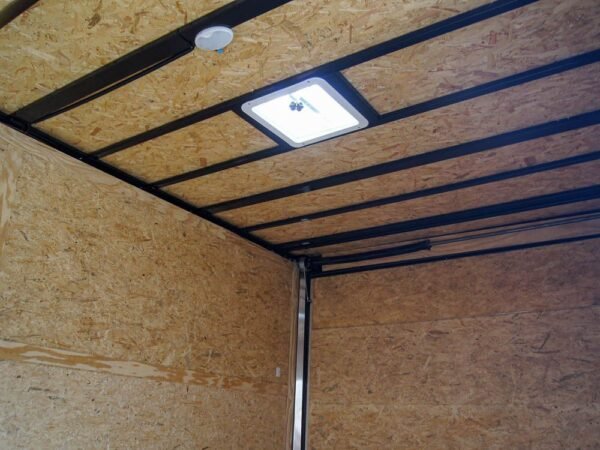 8.5x28 Charcoal Custom Enclosed Trailer (2) 7K Axles Storage