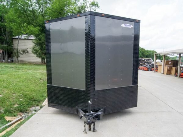 8.5x20 Charcoal Enclosed Trailer with Blackout Package (2) 5200lb Axles Storage - Image 2