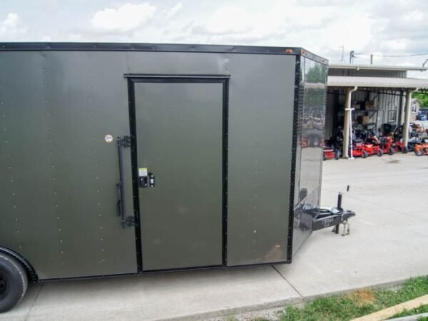 8.5x20 Charcoal Enclosed Trailer with Blackout Package (2) 5200lb Axles Storage - Image 15