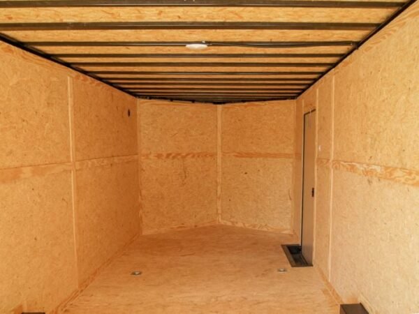 8.5x24 Lime Green Enclosed Trailer with Blackout Package (2) 5200lb Axles Storage - Image 17