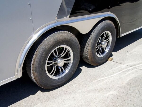 8.5x24 Two Tone-Black/Silver Enclosed Trailer (2) 5200lb Axle Storage - Image 11