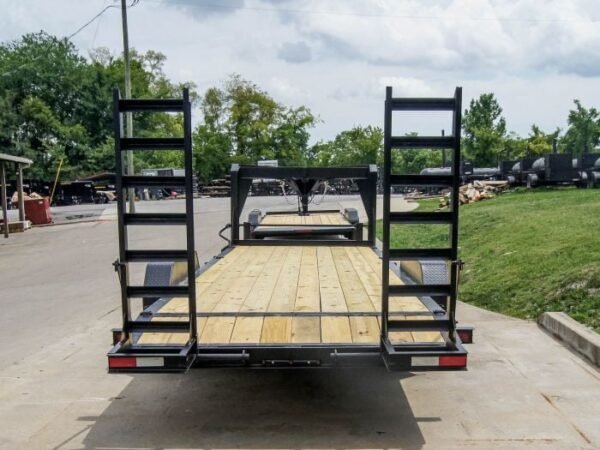 7x22 Gooseneck Equipment Trailer (2) 7K Axles Standup Ramps - Image 5