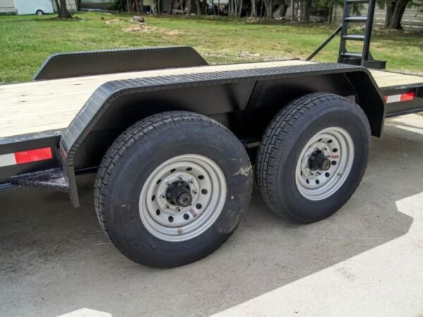 7x22 Gooseneck Equipment Trailer (2) 7K Axles Standup Ramps - Image 15