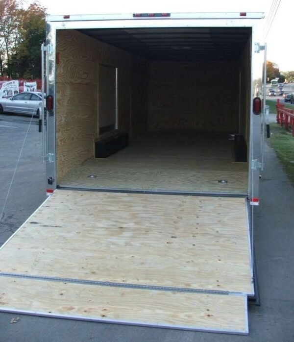 Enclosed Trailer 8.5'x24' Yellow - Mower Motorcycle Car Truck Hauler Storage - Image 3