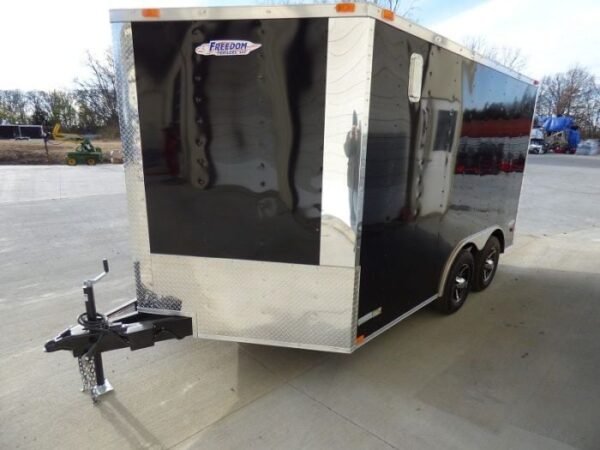 Enclosed Trailer 8.5'x12' Black - V-Nose Equipment Hauler Storage - Image 5