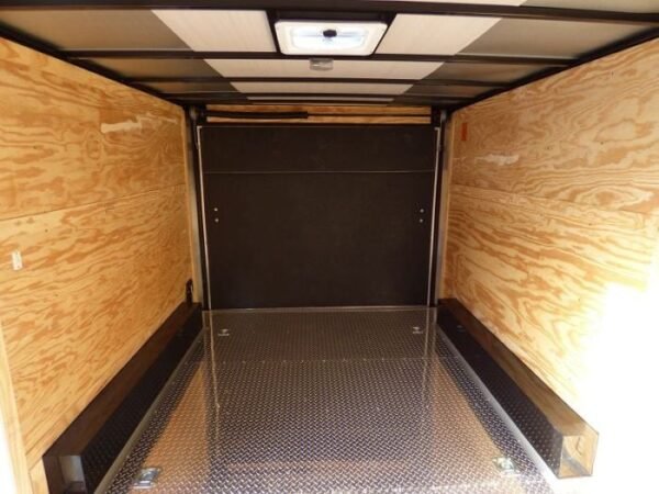 Enclosed Trailer 8.5'x12' Black - V-Nose Equipment Hauler Storage - Image 4