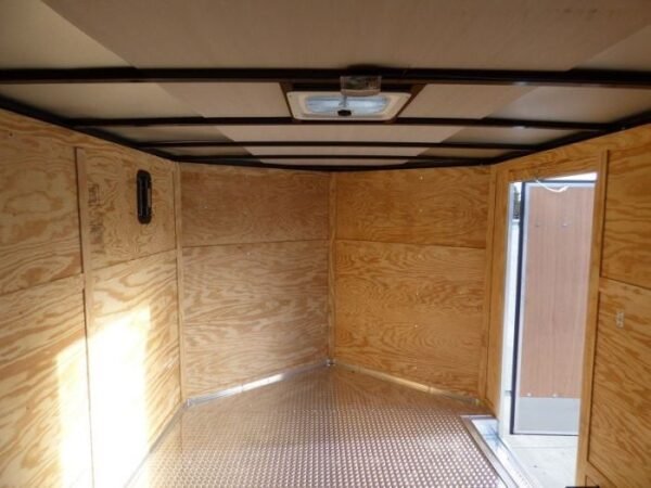 Enclosed Trailer 8.5'x12' Black - V-Nose Equipment Hauler Storage - Image 14