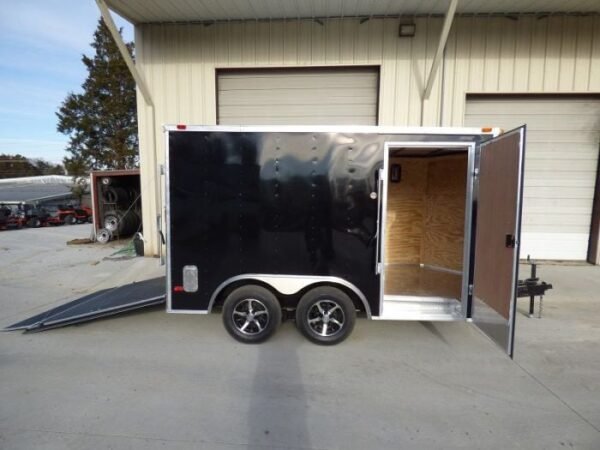 Enclosed Trailer 8.5'x12' Black - V-Nose Equipment Hauler Storage - Image 16