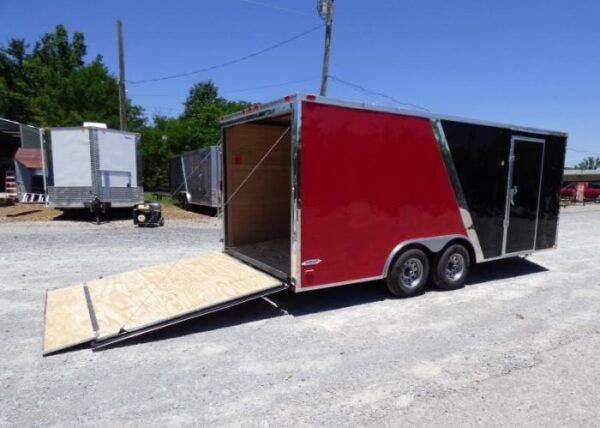 Enclosed Trailer 8.5'x18' Red & Black - Car Hauler Storage - Image 5