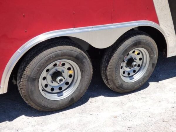 Enclosed Trailer 8.5'x18' Red & Black - Car Hauler Storage - Image 4