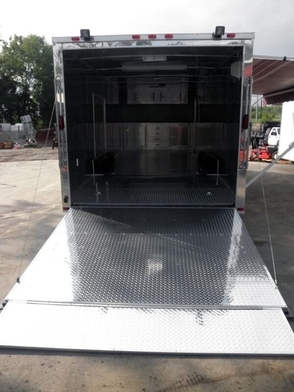 Enclosed Trailer 8.5'x24' Red - ATV Car Bike Equipment Hauler Storage - Image 2