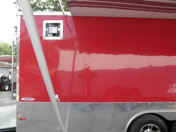 Enclosed Trailer 8.5'x24' Red - ATV Car Bike Equipment Hauler Storage - Image 5