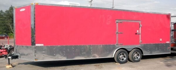 Enclosed Trailer 8.5'x24' Red - ATV Car Bike Equipment Hauler Storage - Image 3