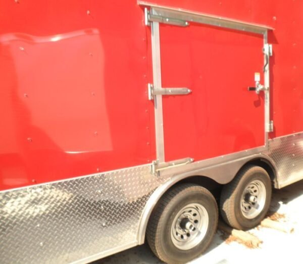 Enclosed Trailer 8.5'x26' Red - Lawn Equipment Car Motorcycle Hauler Storage - Image 2