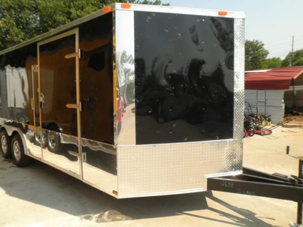 Enclosed Trailer 8.5'x20' Black - Car Equipment Hauler Storage - Image 3