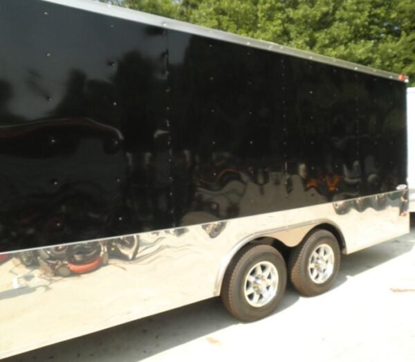 Enclosed Trailer 8.5'x20' Black - Car Equipment Hauler Storage - Image 5