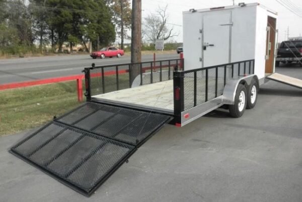 Enclosed Utility Hybrid Trailer 7'x20' - Lawn Mower Equipment Hauler Storage - Image 13