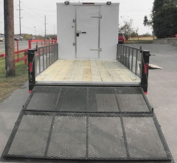 Enclosed Utility Hybrid Trailer 7'x20' - Lawn Mower Equipment Hauler Storage - Image 15