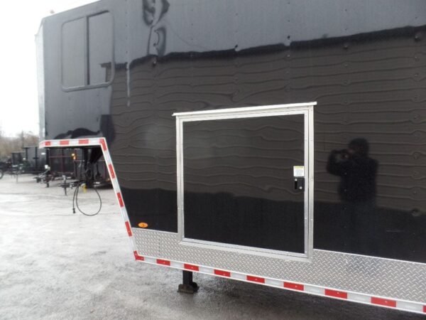 Black/Orange 8.5x36' Goosneck Enclosed Trailer Storage - Image 13