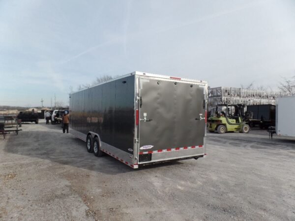 Enclosed 8.5x28 Med. Charcoal Equipment Trailer Storage - Image 7