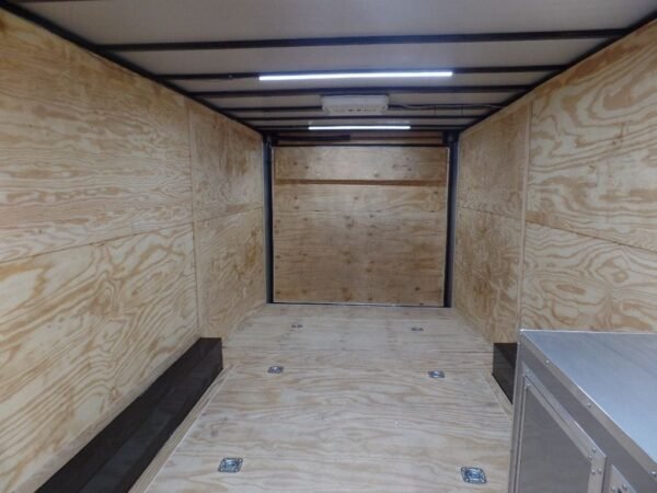 Enclosed 8.5x28 Med. Charcoal Equipment Trailer Storage - Image 5