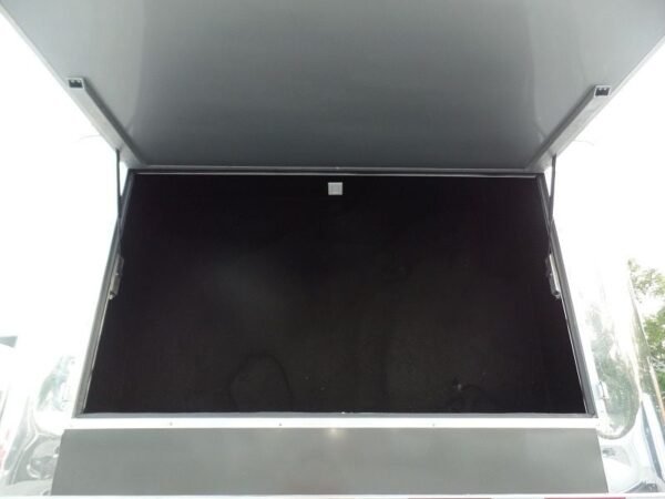 8.5 X 48 Charcoal Grey Enclosed Trailer Storage