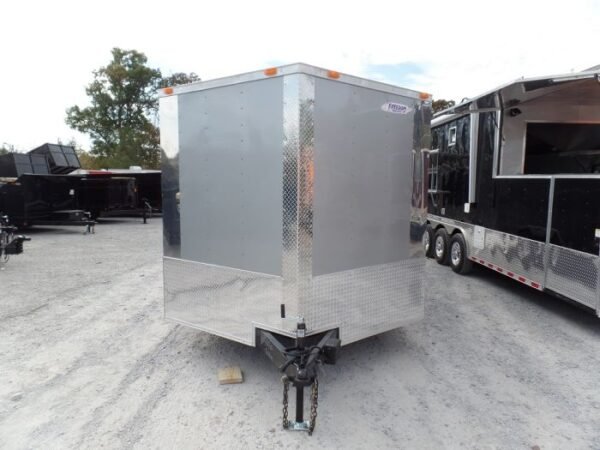 Enclosed Trailer 8.5' X 24' Silver Enclosed Equipment Hauler Storage - Image 3