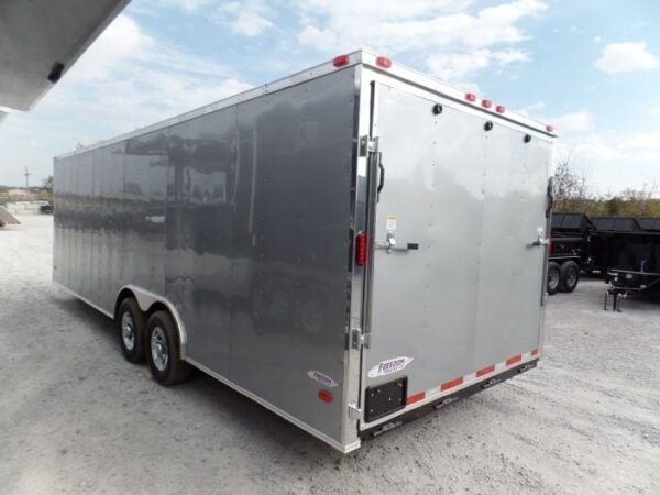 Enclosed Trailer 8.5' X 24' Silver Enclosed Equipment Hauler Storage - Image 2