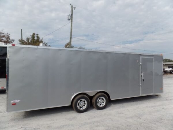 Enclosed Trailer 8.5' X 24' Silver Enclosed Equipment Hauler Storage - Image 8