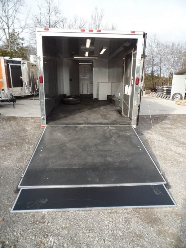 Enclosed Trailer 8.5' X 36' Silver Frost Equipment Motorcycle Hauler Storage - Image 8