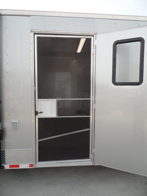 Enclosed Trailer 8.5' X 36' Silver Frost Equipment Motorcycle Hauler Storage