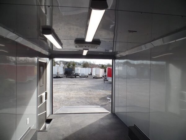 Enclosed Trailer 8.5' X 36' Silver Frost Equipment Motorcycle Hauler Storage - Image 5